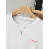 image:imageRoseSeek Girls Shirts 3 Packs Graphic Tees Vacation Hibiscus Top Crewneck Short Sleeve Cute Tops Summer Slim Fit T ShirtPure White Grey Black