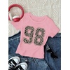 image:imageRoseSeek Girls Shirts 3 Packs Graphic Tees Vacation Hibiscus Top Crewneck Short Sleeve Cute Tops Summer Slim Fit T ShirtRed Pink Blue