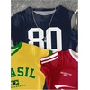image:imageRoseSeek Girls Shirts 3 Packs Graphic Tees Vacation Hibiscus Top Crewneck Short Sleeve Cute Tops Summer Slim Fit T ShirtRed Yellow Blue