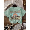 image:imageRoseSeek Girls Shirts 3 Packs Star Butterfly Graphic Tees Crew Neck Short Sleeve T Shirt Casual TopsBlack Green White