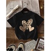 image:imageRoseSeek Girls Shirts 3 Packs Star Butterfly Graphic Tees Crew Neck Short Sleeve T Shirt Casual TopsCheetah Multicolor