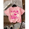 image:imageRoseSeek Girls Shirts 3 Packs Star Butterfly Graphic Tees Crew Neck Short Sleeve T Shirt Casual TopsCheetah Multicolor