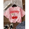 image:imageRoseSeek Girls Shirts 3 Packs Star Butterfly Graphic Tees Crew Neck Short Sleeve T Shirt Casual TopsCherry Multicolor