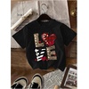 image:imageRoseSeek Girls Shirts 3 Packs Star Butterfly Graphic Tees Crew Neck Short Sleeve T Shirt Casual TopsMix Pink Beige Black