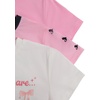 image:imageRoseSeek Girls Shirts 3 Packs Star Butterfly Graphic Tees Crew Neck Short Sleeve T Shirt Casual TopsWhite Pink Black