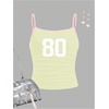 image:imageRoseSeek Girls Sleeveless Jersey Shirts Number Graphic Camisole Tops Workout Sports Y2K TopApricot