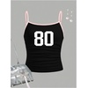 image:imageRoseSeek Girls Sleeveless Jersey Shirts Number Graphic Camisole Tops Workout Sports Y2K TopBlack