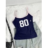 image:imageRoseSeek Girls Sleeveless Jersey Shirts Number Graphic Camisole Tops Workout Sports Y2K TopBlue