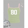 image:imageRoseSeek Girls Sleeveless Jersey Shirts Number Graphic Camisole Tops Workout Sports Y2K TopGreen