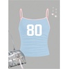 image:imageRoseSeek Girls Sleeveless Jersey Shirts Number Graphic Camisole Tops Workout Sports Y2K TopLight Blue