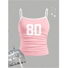 image:imageRoseSeek Girls Sleeveless Jersey Shirts Number Graphic Camisole Tops Workout Sports Y2K TopNumber Pink
