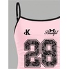 image:imageRoseSeek Girls Sleeveless Jersey Shirts Number Graphic Camisole Tops Workout Sports Y2K TopPink