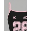image:imageRoseSeek Girls Sleeveless Jersey Shirts Number Graphic Camisole Tops Workout Sports Y2K TopPink and Black