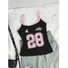 image:imageRoseSeek Girls Sleeveless Jersey Shirts Number Graphic Camisole Tops Workout Sports Y2K TopPink and Black