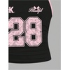 image:imageRoseSeek Girls Sleeveless Jersey Shirts Number Graphic Camisole Tops Workout Sports Y2K TopPink and Black