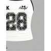 image:imageRoseSeek Girls Sleeveless Jersey Shirts Number Graphic Camisole Tops Workout Sports Y2K TopWhite