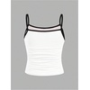 image:imageRoseSeek Girls Sleeveless Jersey Shirts Number Graphic Camisole Tops Workout Sports Y2K TopWhite