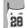image:imageRoseSeek Girls Sleeveless Jersey Shirts Number Graphic Camisole Tops Workout Sports Y2K TopWhite
