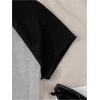 image:imageRoseSeek Girls Star Patchwork Color Block Crop Tops Short Sleeve Crew Neck Ribbed T ShirtsLight Grey