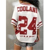 image:imageRoseSeek Girls Y2K Mesh Oversized Jersey Tops Number Star Graphic Tees Vintage V Neck T ShirtsRed