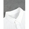 image:imageRoseSeek Mens 2 Piece Linen Sets Short Sleeve Button Down Shirts Drawstring High Waisted Pants Vacation OutfitsWhite