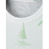 image:imageRoseSeek Mens 2 Piece Outfits Tropical Graphic Short Sleeve TShirt and Drawstring Waist Shorts SetsGreen and White