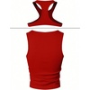 image:imageRoseSeek Mens 2 Piece Set Ribbed Knit Tank Top Fitted Cut Out Crop Tops Summer Undershirts Club WearRed