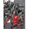 image:imageRoseSeek Mens 2 Piece Streetwear Outfits Letter Graphic Tees and Camo Print Pants Y2k OutfitsGrey