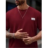 image:imageRoseSeek Mens Big and Tall Shorts Set Short Sleeve T Shirt and Track Shorts Clothing Set 2 Piece OutfitsBurgundy