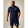 image:imageRoseSeek Mens Big and Tall Shorts Set Short Sleeve T Shirt and Track Shorts Clothing Set 2 Piece OutfitsDark Blue