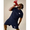 image:imageRoseSeek Mens Big and Tall Shorts Set Short Sleeve T Shirt and Track Shorts Clothing Set 2 Piece OutfitsDark Blue