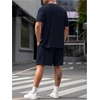 image:imageRoseSeek Mens Big and Tall Shorts Set Short Sleeve T Shirt and Track Shorts Clothing Set 2 Piece OutfitsDeep Blue