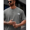 image:imageRoseSeek Mens Big and Tall Shorts Set Short Sleeve T Shirt and Track Shorts Clothing Set 2 Piece OutfitsMedium Grey