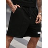 image:imageRoseSeek Mens Big and Tall Shorts Set Short Sleeve T Shirt and Track Shorts Clothing Set 2 Piece OutfitsPure Black