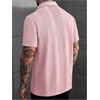 image:imageRoseSeek Mens Button Down Shirts Short Sleeve Textured Summer Beach Vacation Shirts Casual TopsPink