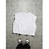 image:imageRoseSeek Mens Cap Sleeve Graphic Tees Crewneck Summer T Shirts Crop Tops StreetwearSolid White