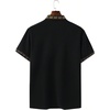 image:imageRoseSeek Mens Collared Neck Half Button Golf Shirts Short Sleeve Work Shirt Casual Performance TopsBlack