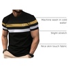 image:imageRoseSeek Mens Color Block Short Sleeve Tee Shirts Casual Crewneck T Shirt Trendy Summer TopsBlack