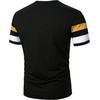 image:imageRoseSeek Mens Color Block Short Sleeve Tee Shirts Casual Crewneck T Shirt Trendy Summer TopsBlack