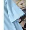 image:imageRoseSeek Mens Color Block Short Sleeve Tee Shirts Casual Crewneck T Shirt Trendy Summer TopsBlack and Light Blue