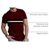 image:imageRoseSeek Mens Color Block Short Sleeve Tee Shirts Casual Crewneck T Shirt Trendy Summer TopsBlack and Red