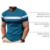 image:imageRoseSeek Mens Color Block Short Sleeve Tee Shirts Casual Crewneck T Shirt Trendy Summer TopsBlue and Black