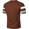 image:imageRoseSeek Mens Color Block Short Sleeve Tee Shirts Casual Crewneck T Shirt Trendy Summer TopsBrown