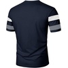 image:imageRoseSeek Mens Color Block Short Sleeve Tee Shirts Casual Crewneck T Shirt Trendy Summer TopsDark Blue