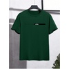 image:imageRoseSeek Mens Color Block Short Sleeve Tee Shirts Casual Crewneck T Shirt Trendy Summer TopsDark Green