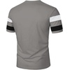 image:imageRoseSeek Mens Color Block Short Sleeve Tee Shirts Casual Crewneck T Shirt Trendy Summer TopsGrey