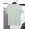 image:imageRoseSeek Mens Color Block Short Sleeve Tee Shirts Casual Crewneck T Shirt Trendy Summer TopsLight Green