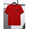 image:imageRoseSeek Mens Color Block Short Sleeve Tee Shirts Casual Crewneck T Shirt Trendy Summer TopsMix Red