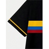 image:imageRoseSeek Mens Color Block Short Sleeve Tee Shirts Casual Crewneck T Shirt Trendy Summer TopsMulticolor Black