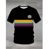 image:imageRoseSeek Mens Color Block Short Sleeve Tee Shirts Casual Crewneck T Shirt Trendy Summer TopsMulticolor Black